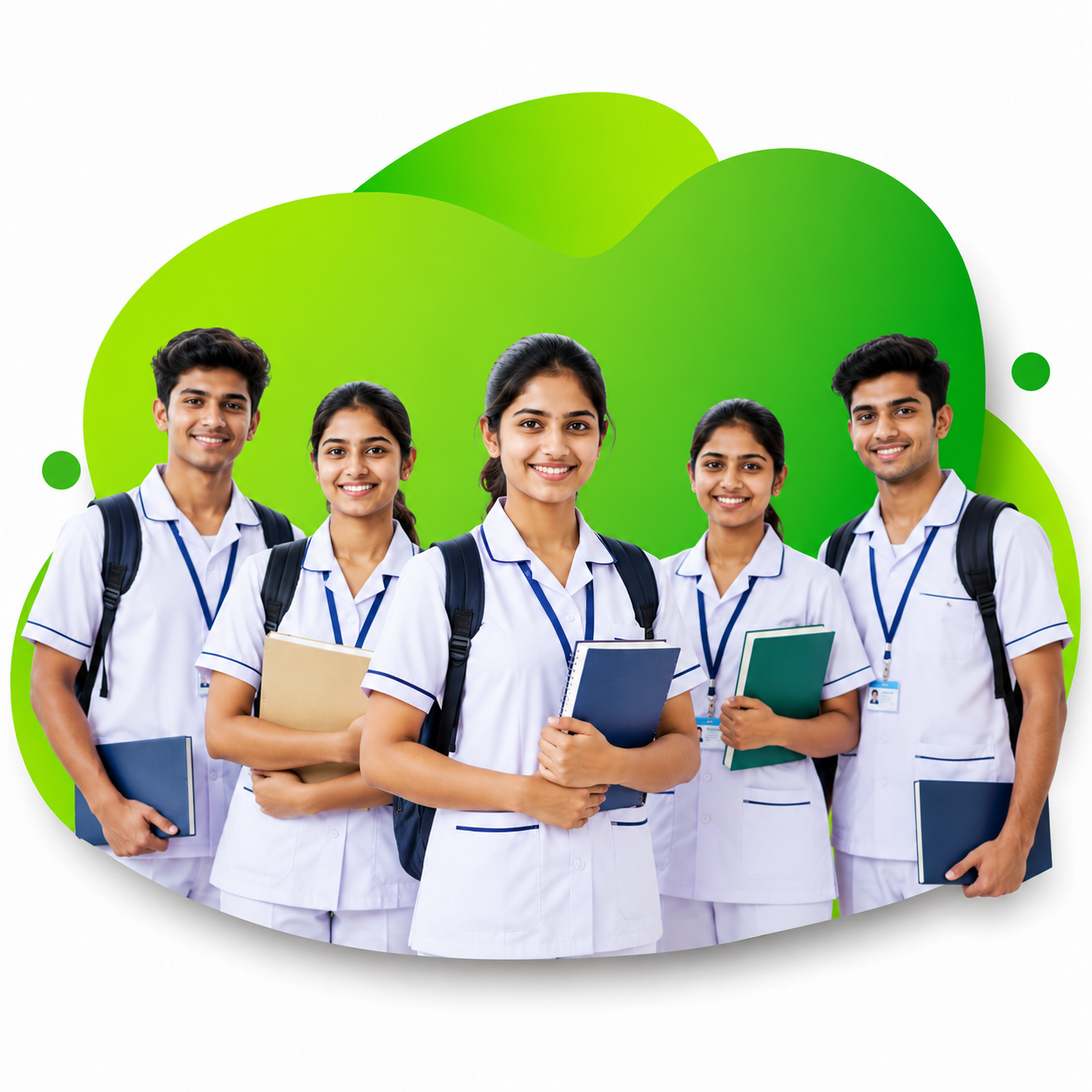 Nursing students and clinical team at Deepthi School of Nursing